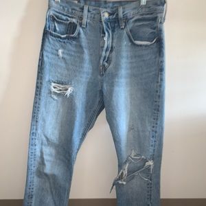 Levi’s light wash straight leg jeans